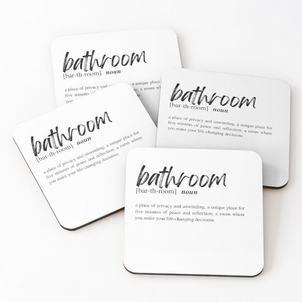 Item preview, Bathroom Dictionary Definition designed and sold by Torii Studio.