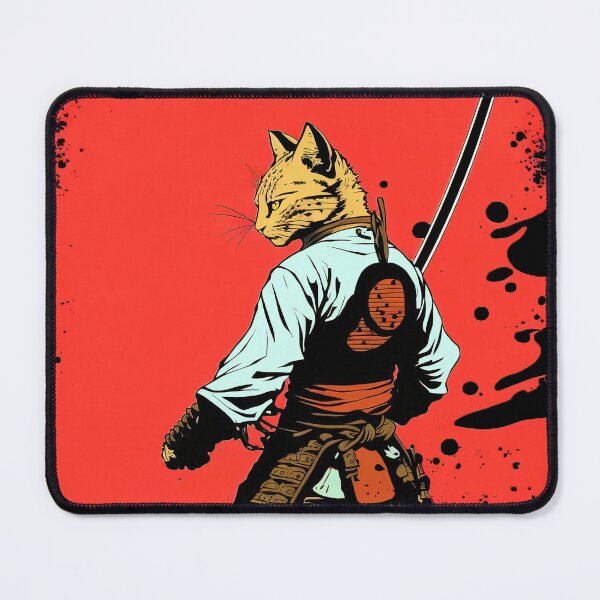 Item preview, Samurai Cat the Purrrrtector designed and sold by Printellarium.