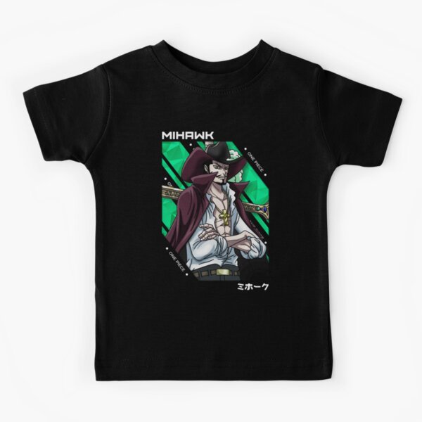 Dracule Mihawk - One Piece v.1 - white version Kids T-Shirt for