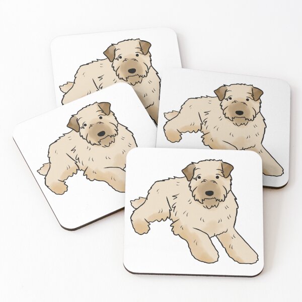 Item preview, Soft coated wheaten terrier cute illustration  designed and sold by Yarafantasyart.