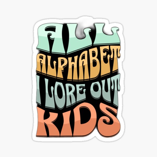 Alphabet Lore 62pcs Reusable Waterproof Adhesive Graffiti Stickers For Baby