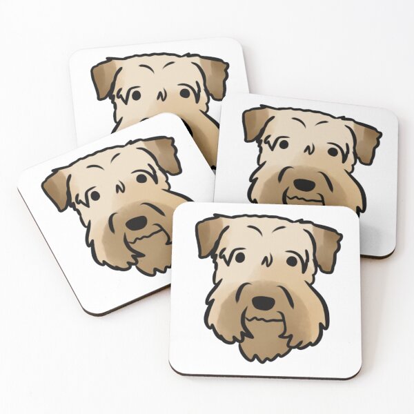 Item preview, Soft coated wheaten terrier cute illustration  designed and sold by Yarafantasyart.