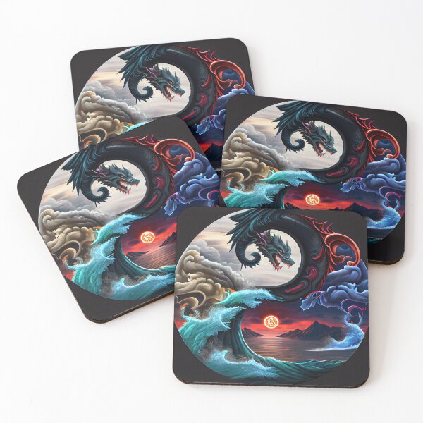 Aperçu de l'œuvre Dragon Yin-Yang créée et vendue par OccultDreams.