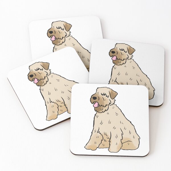 Item preview, Soft coated wheaten terrier cute illustration  designed and sold by Yarafantasyart.