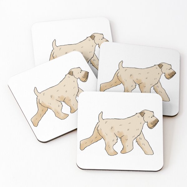 Item preview, Soft coated wheaten terrier cute illustration  designed and sold by Yarafantasyart.