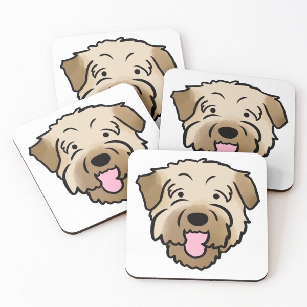Item preview, Soft coated wheaten terrier cute illustration  designed and sold by Yarafantasyart.