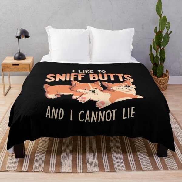Item preview, I Like to Sniff Butts - Cute Lazy Dog Gift designed and sold by EduEly.