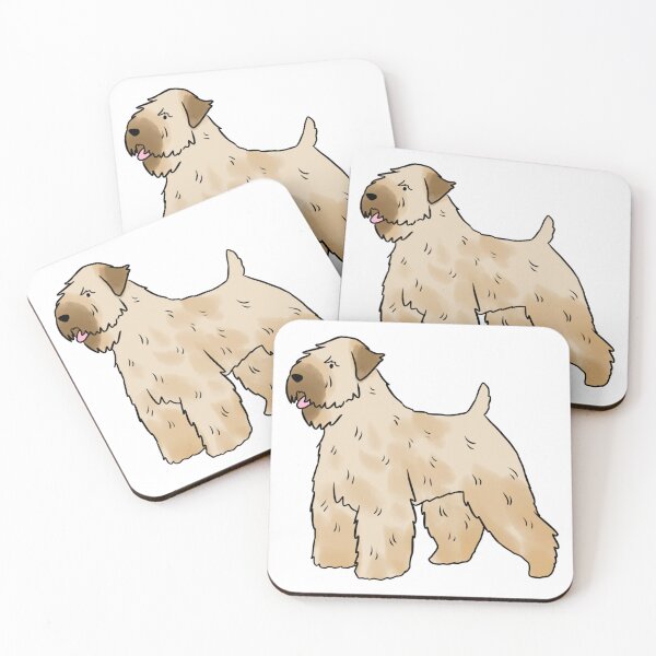 Item preview, Soft coated wheaten terrier cute illustration  designed and sold by Yarafantasyart.