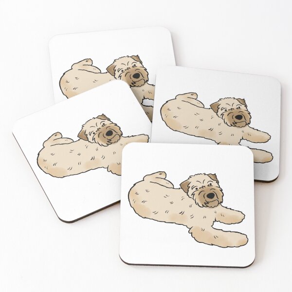 Item preview, Soft coated wheaten terrier cute illustration  designed and sold by Yarafantasyart.