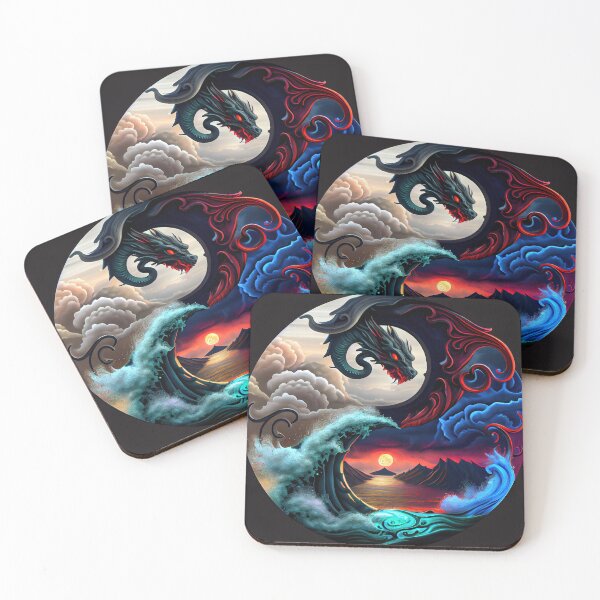 Artikelvorschau, Dragon Yin-Yang (Variation 2) entworfen und verkauft von OccultDreams.