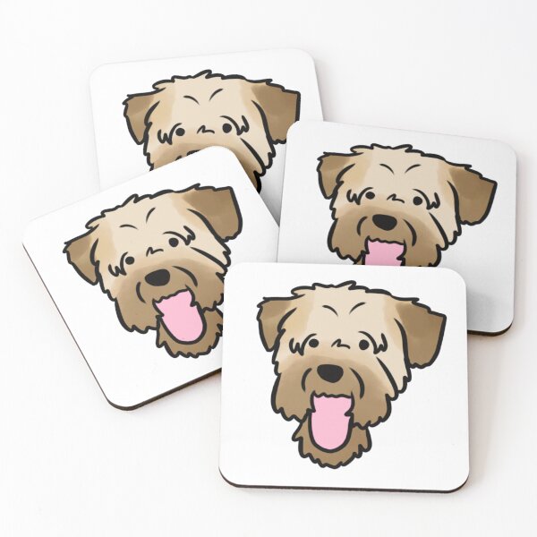 Item preview, Soft coated wheaten terrier cute illustration  designed and sold by Yarafantasyart.