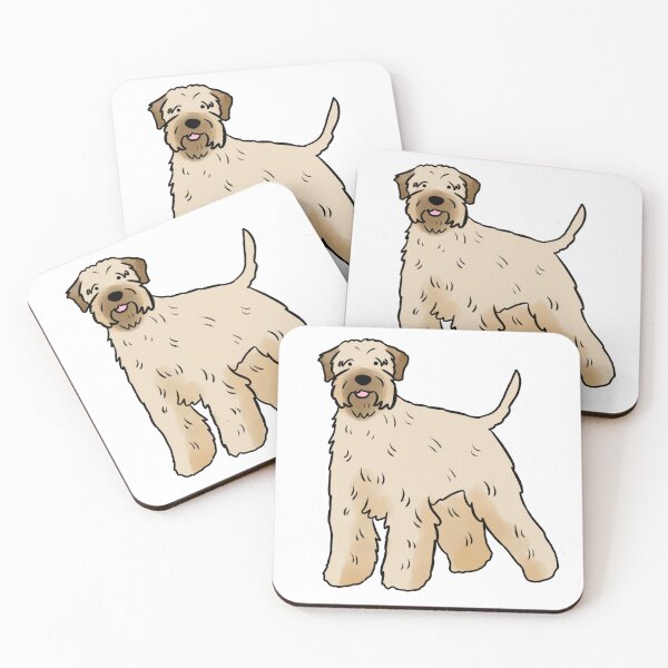 Item preview, Soft coated wheaten terrier cute illustration  designed and sold by Yarafantasyart.