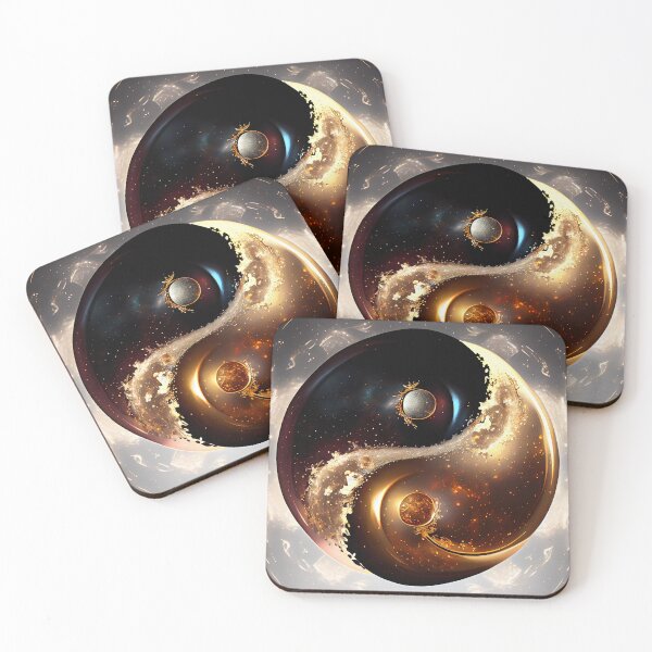 Artikelvorschau, Golden Shimmer Yin-Yang entworfen und verkauft von OccultDreams.