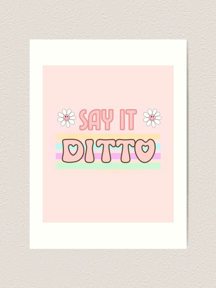 Newjeans Ditto Digital Poster Ditto Lyric Print Instant 