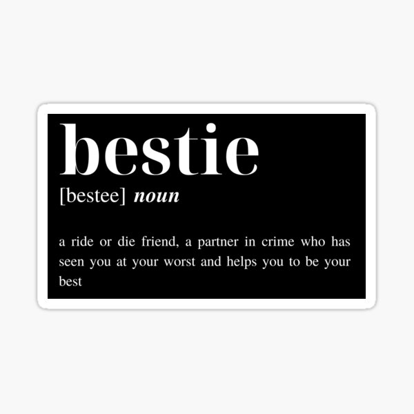 Funny BFFS At First Sight Quote Best Friends Gifts' Sticker