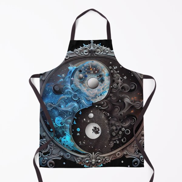 Aperçu de l'œuvre Black and Blue Yin-Yang créée et vendue par OccultDreams.