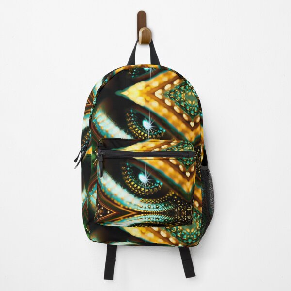 Item preview, Snake Eyes Kundalini Rising Mirrored Turquoise Gold designed and sold by SpiritGifts.