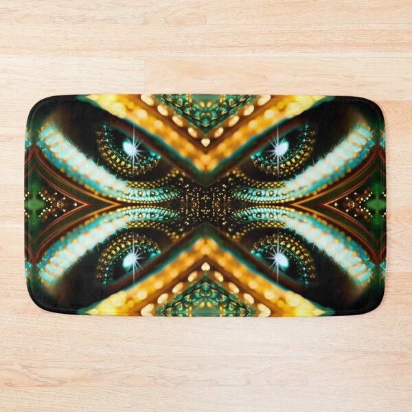 Item preview, Snake Eyes Kundalini Rising Mirrored Turquoise Gold designed and sold by SpiritGifts.