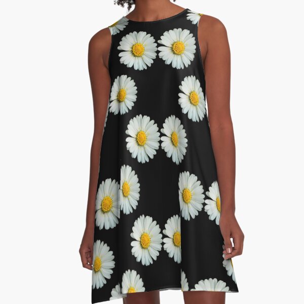Two white daisies A-Line Dress