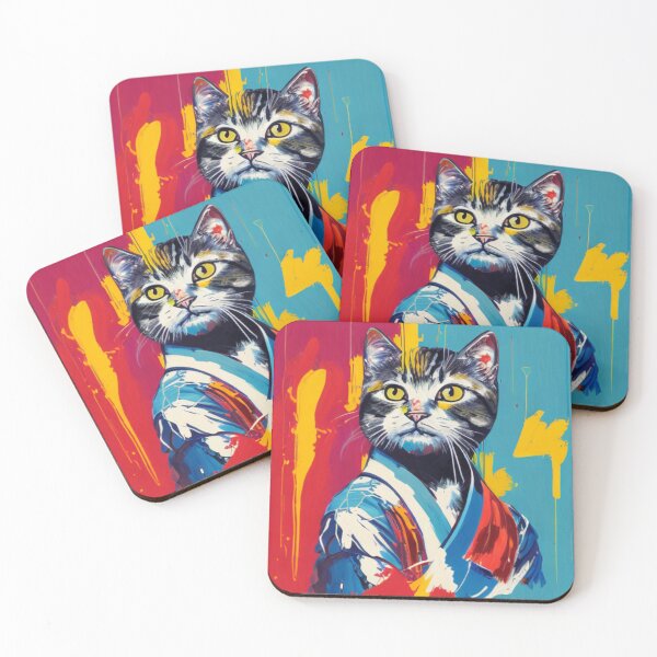 Item preview, Karate Cat - Kitty Kicks - Feline Fighter designed and sold by WBP Mart.