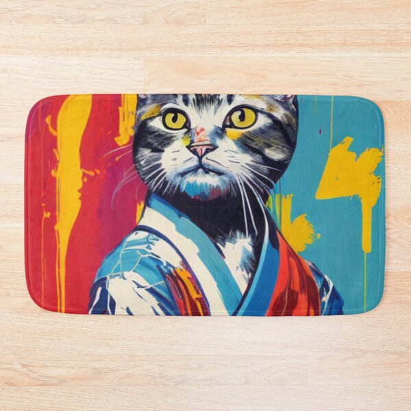 Item preview, Karate Cat - Kitty Kicks - Feline Fighter designed and sold by WBP Mart.