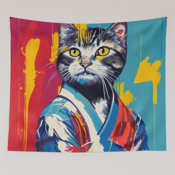 Item preview, Karate Cat - Kitty Kicks - Feline Fighter designed and sold by WBP Mart.