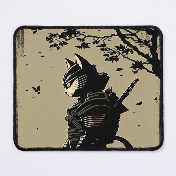 Item preview, Samurai Cat the Purrrrtector designed and sold by Printellarium.