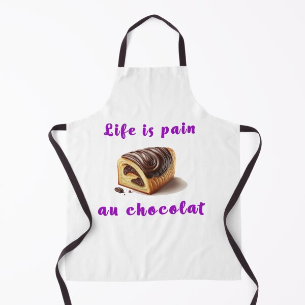 Item preview, Life Is a Pain Au Chocolat Purple designed and sold by unrealartwork.