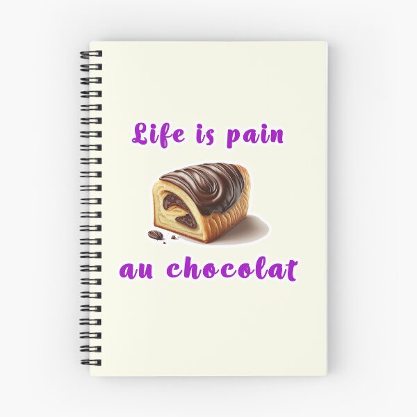 Item preview, Life Is a Pain Au Chocolat Purple designed and sold by unrealartwork.