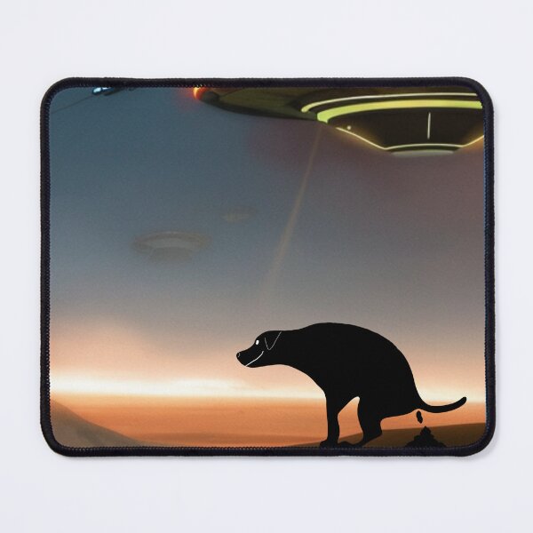 Item preview, UFO watching a Pooping Dog designed and sold by Willyboy16.