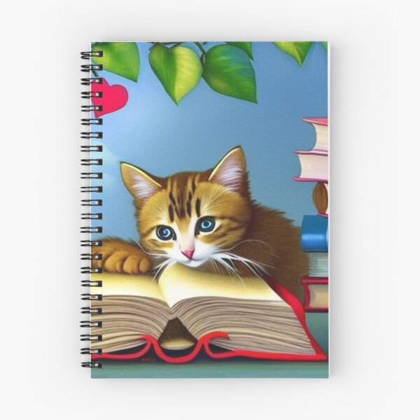 Item preview,  Valentine's Day - Cute cat with a book designed and sold by IviBlack.
