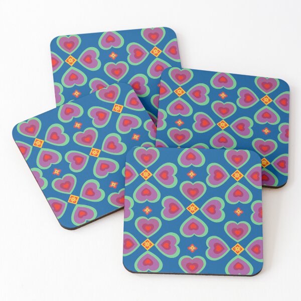 Item preview, Heart pattern retro style 48 designed and sold by Bakkia.