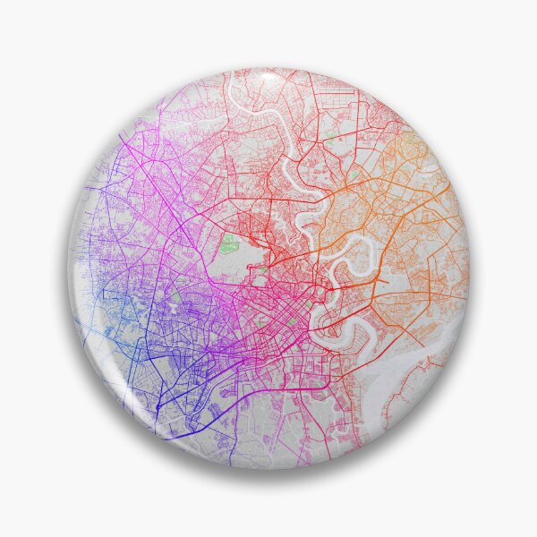 Item preview, Ho Chi Minh City Map of Vietnam - Colorful designed and sold by deMAP.