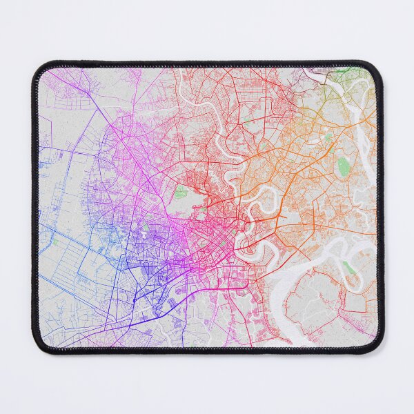 Item preview, Ciudad de Ho Chi Minh Mapa de Vietnam - Colorido designed and sold by deMAP.