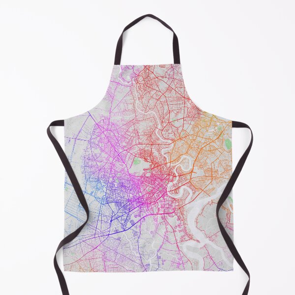 Item preview, Ho Chi Minh City Map of Vietnam - Colorful designed and sold by deMAP.