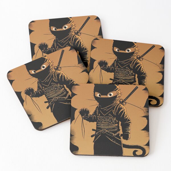 Item preview, Ninjitsu Cat the silent meownace designed and sold by Printellarium.