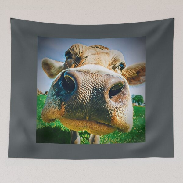 Item preview, Cow Face Art - For a farmer, for a homesteader, for decorating. designed and sold by Wentoo.