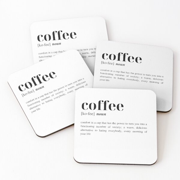 Item preview, Coffee Dictionary Definition - Unique Coffee Quote for Coffee Shop designed and sold by Torii Studio.