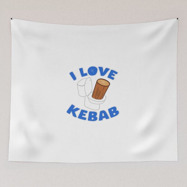 Aperçu de l'œuvre J'aime le kebab créée et vendue par DeepShitShirts.