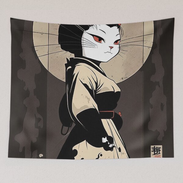 Item preview, Geisha Cat  designed and sold by Printellarium.