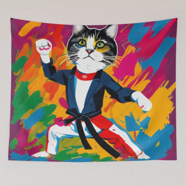 Item preview, Kitty Kicks - Karate Cat - Paw-some Karate designed and sold by WBP Mart.