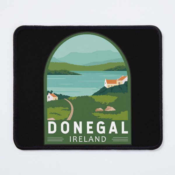 Item preview, Donegal Ireland Travel Retro Emblem designed and sold by KrisSidDesigns.