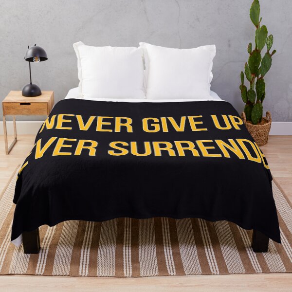 Item preview, Never Give Up Never Surrender - Hustle designed and sold by mcmtdesigns.