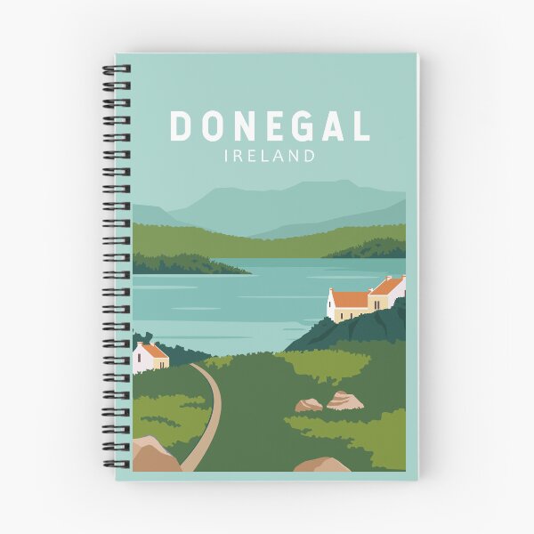 Item preview, Donegal Ireland Retro Travel Art Vintage designed and sold by KrisSidDesigns.