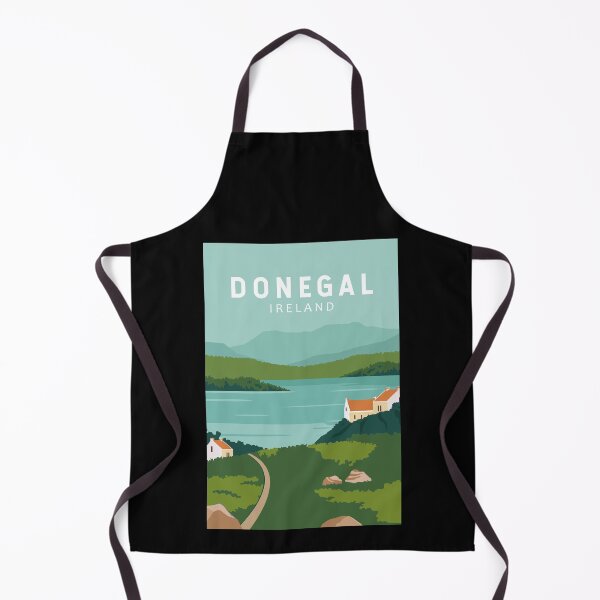Item preview, Donegal Ireland Retro Travel Art Vintage designed and sold by KrisSidDesigns.