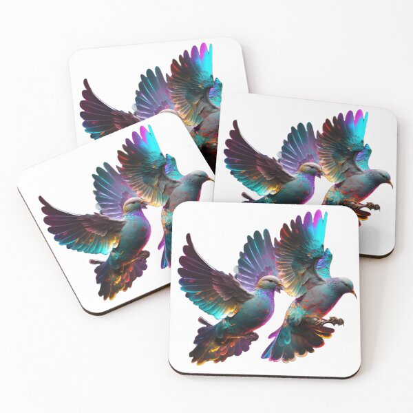 Item preview, Beautifil and Colourful Doves - Art designed and sold by GloriousArtSKD.