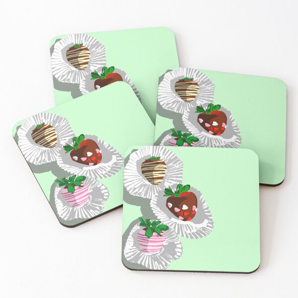 Item preview, 3 Chocolate Covered Strawberries Mint designed and sold by JaymieMetz.