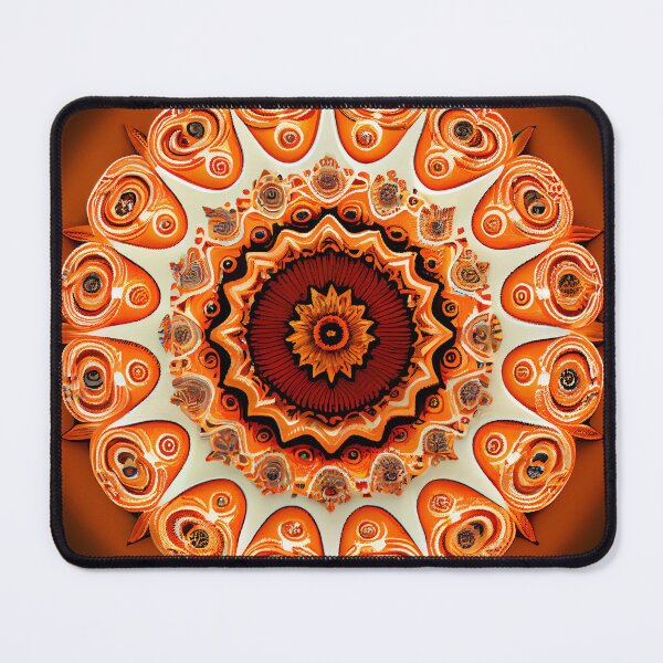 Artikelvorschau, Orange Beautiful Transitional Pattern Digital Painting entworfen und verkauft von CodeAndColors.