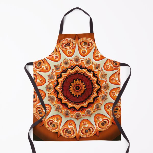 Aperçu de l'œuvre Orange Beautiful Transitional Pattern Digital Painting créée et vendue par CodeAndColors.