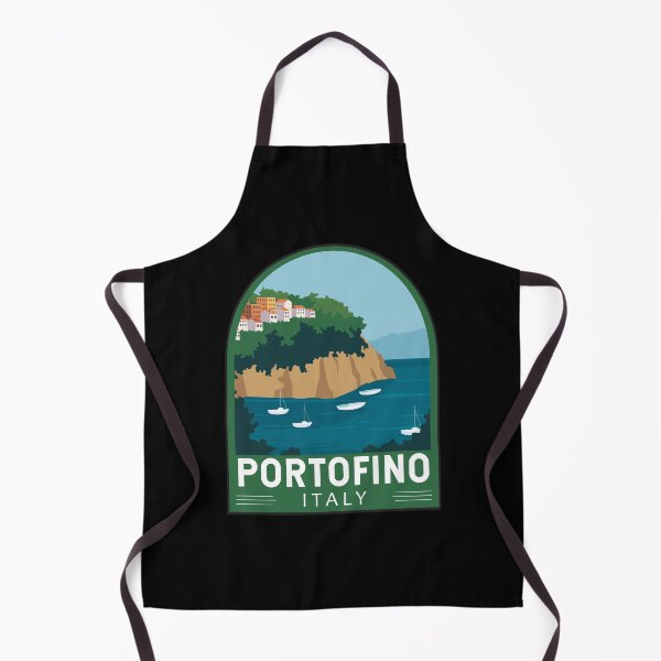 Item preview, Portofino Italy Travel Retro Emblem designed and sold by KrisSidDesigns.